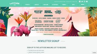 Newsletter signup | Latitude Festival