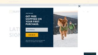 Latitude Sign Up | Dealer Shipping Discount Program | Ruffwear