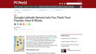 Google Latitude Service Lets You Track Your Friends: How It Works ...