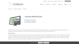 Latitude WebSentinel | Iridium Satellite Communications