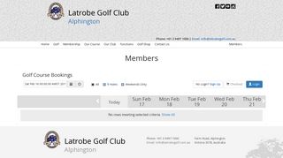 MiClub Online Tee Times - Latrobe Golf Club