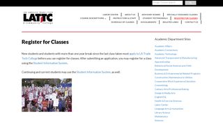 Register for Classes – Labor Center - LATTC