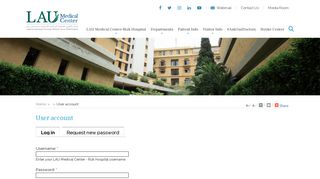 User account | LAU Medical Center - Rizk Hospital