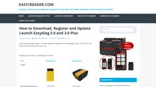 How to Download, Register and Update Launch Easydiag 3.0 and 3.0 ...