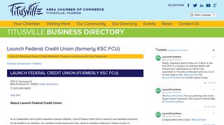 Launch Federal Credit Union (formerly KSC FCU)