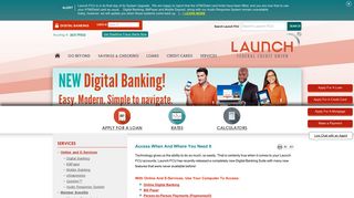 Online & eServices At Launch Federal Credit Union