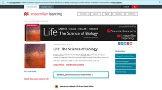 Life: The Science of Biology (9781319010164) | Macmillan Learning