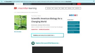 Scientific American Biology for a Changing World (9781319050573 ...
