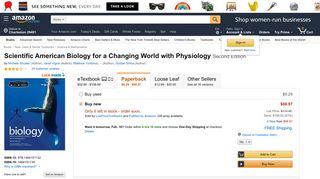 Amazon.com: Scientific American Biology for a Changing World with ...