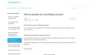 How to access my Laundrapp account – Laundrapp HelpDesk