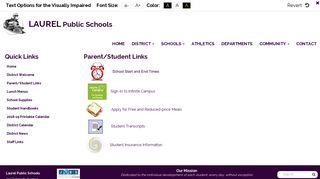 Parent/Student Links - Laurel Public Schools