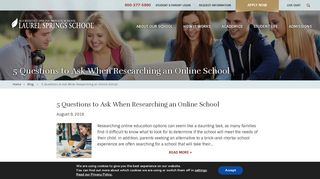 Online School Archives - Laurel Springs School