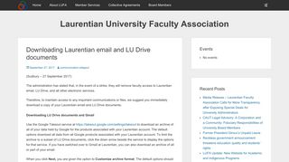 Downloading Laurentian email and LU Drive documents | Laurentian ...
