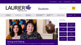 Wilfrid Laurier University: Home | Students