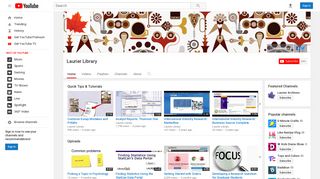 Laurier Library - YouTube