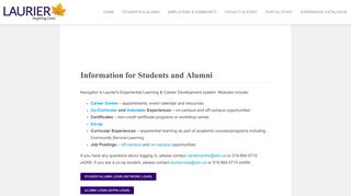 Laurier Navigator - Home - Students & Alumni