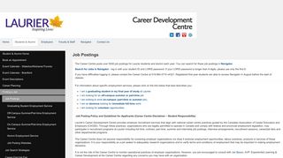 Laurier Navigator - Career - Students & Alumni - Finding a Job - Job ...
