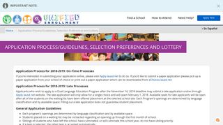 Lottery - LAUSD eChoices