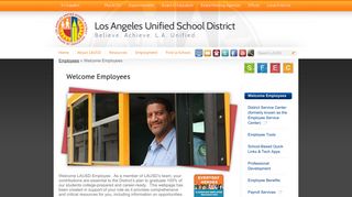 Welcome Employees – Employees – Los Angeles Unified School ...