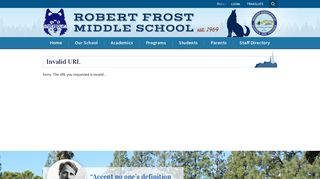 LAUSD Account - Robert Frost Middle School