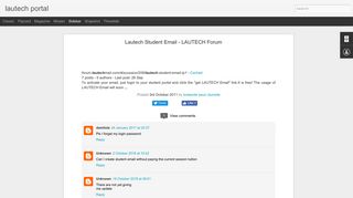 Lautech Student Email - LAUTECH Forum | lautech portal