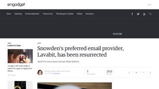 Snowden's preferred email provider, Lavabit, has been resurrected