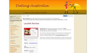 Lavalife Review - Dating-Australia.info