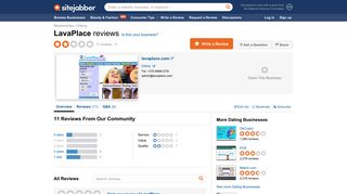 LavaPlace Reviews - 11 Reviews of Lavaplace.com | Sitejabber