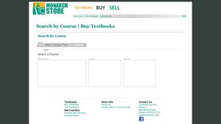 Search by Course | Buy Textbooks | LAVC Monarch Store