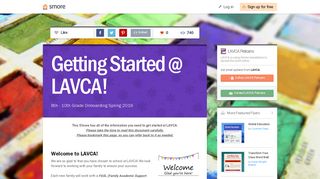 Getting Started @ LAVCA! | Smore Newsletters for Education