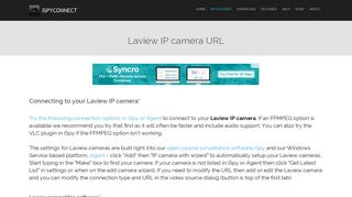 Connect to Laview IP cameras