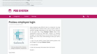 Poslavu employee login | Sharp pos terminal up-v5500 series manual