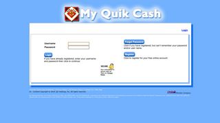 Login - My Quik Cash