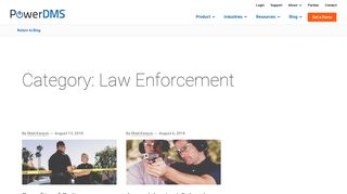 Law Enforcement Archives | PowerDMS