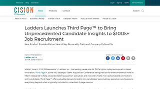 Ladders Launches Third Page™ to Bring Unprecedented Candidate ...