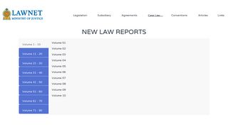 New Law Reports – LawNet