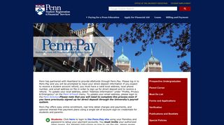 Penn.Pay - Student Registration and Financial Services - University of ...