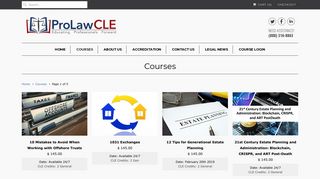 Courses - ProLawCLE