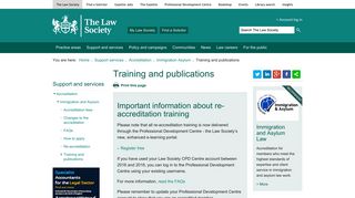 Training and publications - The Law Society