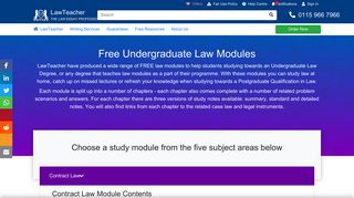 Study Law for FREE - Law Teacher
