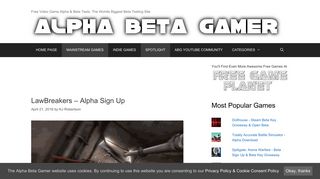 LawBreakers – Alpha Sign Up | Alpha Beta Gamer