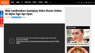 New LawBreakers Gameplay Video Shoots Online As Alpha Sign-Ups ...
