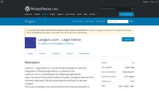 Lawguru.com – Legal Advice | WordPress.org