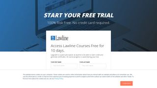 Free Trial Sign Up | Lawline