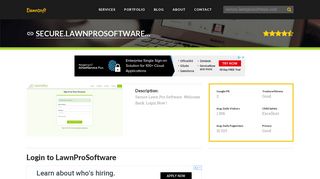 Welcome to Secure.lawnprosoftware.com - Login to LawnProSoftware