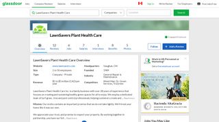 Working at LawnSavers Plant Health Care | Glassdoor.ca