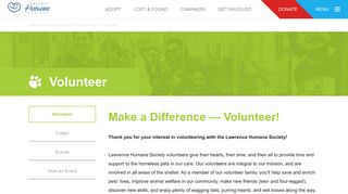 Volunteer – Lawrence Humane Society