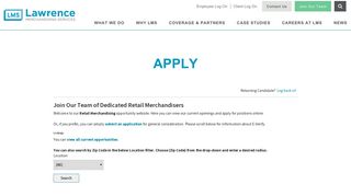 Apply - Lawrence Merchandising Services