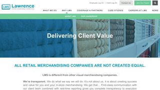 Retail Merchandising - Lawrence Merchandising Services