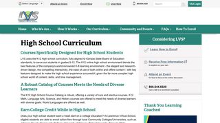 High School Curriculum | Lawrence Virtual School
